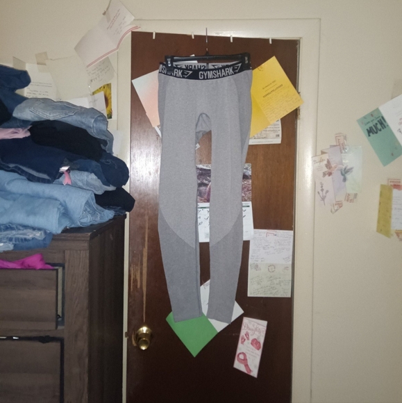 GYM SHARK Grey Flex Leggings - Picture 3 of 8